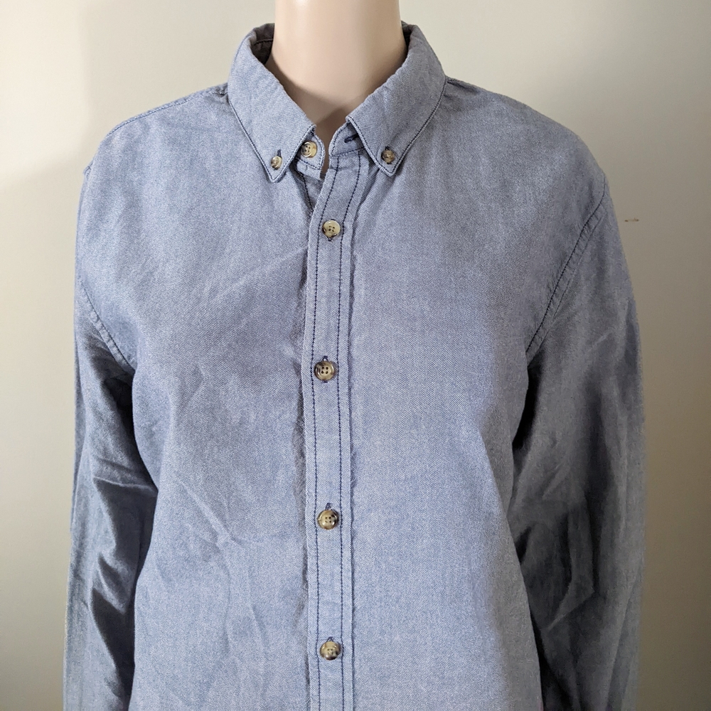 Levi's Oxford Blue Button-Down Shirt, Men's Large